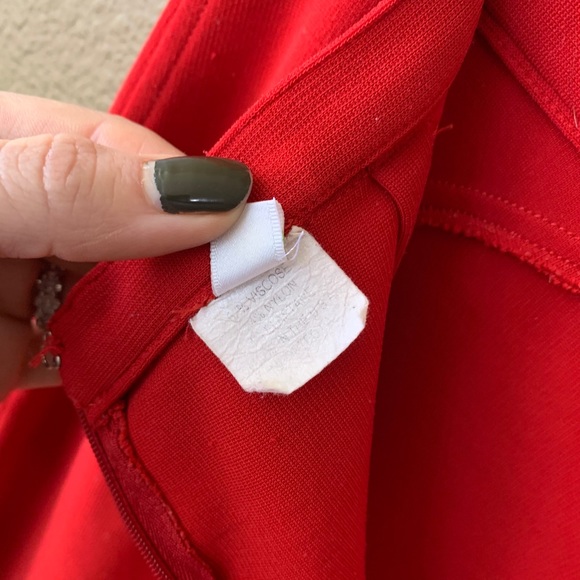 Size 2 Red Pencil Skirt High Waist - Picture 3 of 6